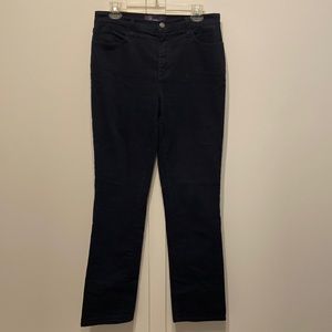 NYJD Marilyn Dark Wash Straight Leg 5 Pocket Jean Size 10